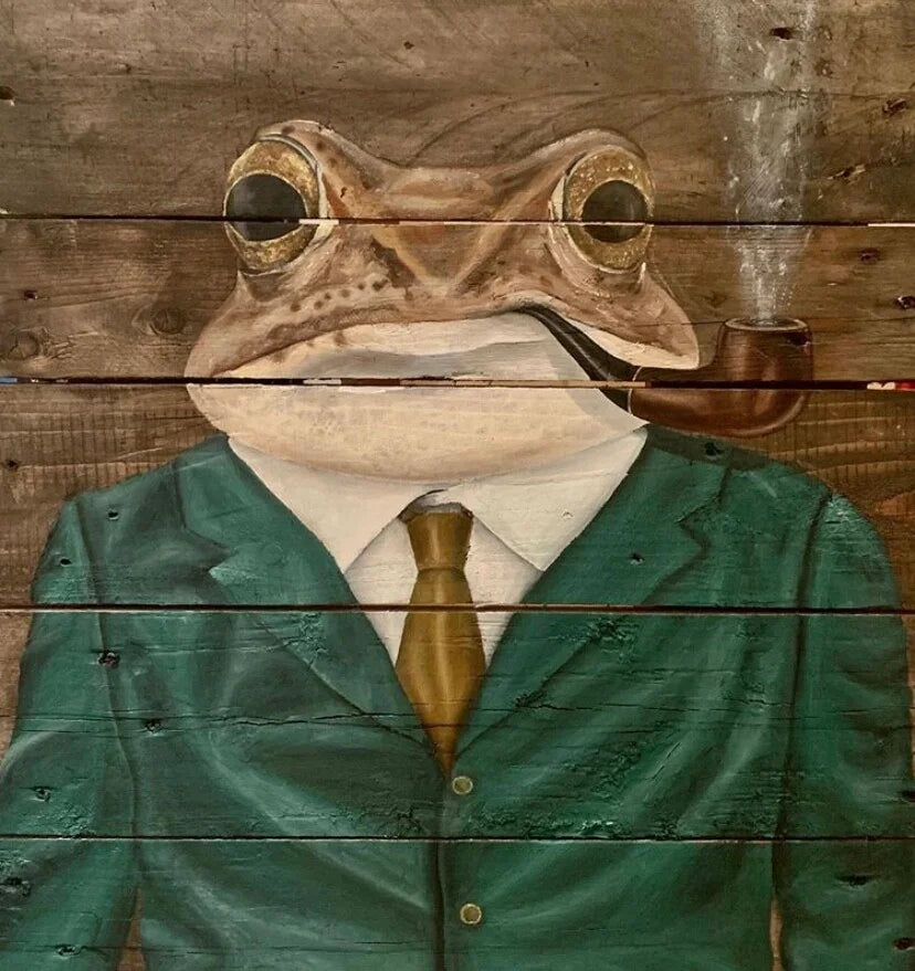 Frog in suit - 80x60cm